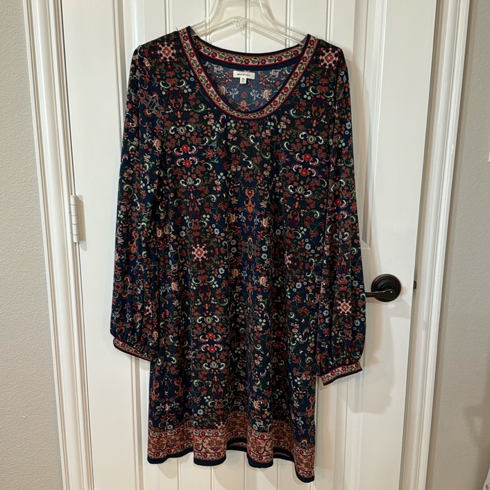 Max Studio XL polyester long sleeve dress